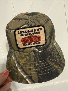 Callahan's General Store Patch Trucker Austin Texas Camo Snapback Hat Cap OS